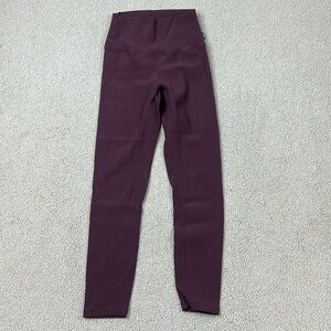 Born Primitive Leggings Ribbed Purple Womens Size S Workout CrossFit Pants
